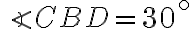 \angle CBD = 30^\circ