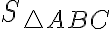 S_{\triangle ABC} S_{\triangle ABC}