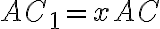 AC_{1} = xAC