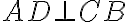 AD\perp CB