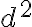 d^2