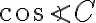 \cos{\angle{C}}