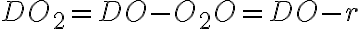 DO_{2} = DO - O_{2}O = DO - r