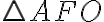 \triangle{AFO}