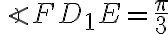 \angle FD_1E = \frac{\pi}{3}