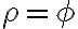 {\rho}={\phi}