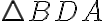 \triangle BDA