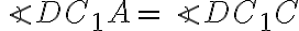 \angle DC_1A = \angle DC_1C