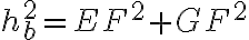 h_b^2 = EF^2 + GF^2
