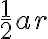 \frac{1}{2}ar