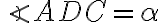 \angle ADC=\alpha