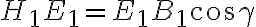 H_1E_1=E_1B_1\cos{\gamma}