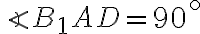 \angle B_1AD = 90^\circ