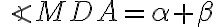 \displaystyle{ \angle MDA= \alpha + \beta }