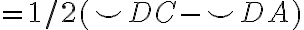 =1/2(\smile DC-\smile DA)
