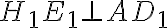 H_1E_1\bot{AD_1}