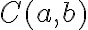 C(a,b)