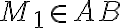 M_1 \in AB
