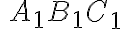 \ A_{1}B_{1}C_{1}