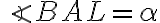 \angle BAL = \alpha