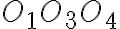 O_{1}O_{3}O_{4}