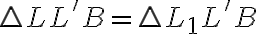 \bigtriangleup{LL'B}=\bigtriangleup{L_1L'B}