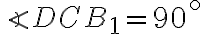 \angle DCB_1 = 90^\circ