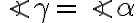 \angle{\gamma}=\angle{\alpha}