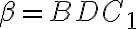 \beta = B D C_1