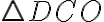 \triangle DCO