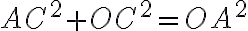 AC^2+OC^2=OA^2