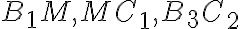 B_{1}M, MC_{1}, B_{3}C_{2}