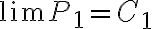 \lim P_1=C_1