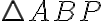 \triangle ABP