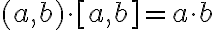 (a, b) \cdot [a, b] = a \cdot b