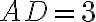 AD=3