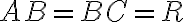AB=BC=R