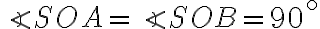 \angle SOA=\angle SOB= 90^\circ