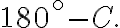 180^\circ-C.