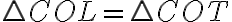  \triangle COL = \triangle COT