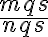 \frac{mqs}{nqs}