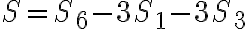 S=S_6-3S_1-3S_3