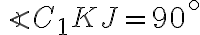 \angle C_1KJ=90^\circ