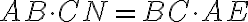 AB \cdot CN = BC \cdot AE