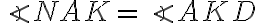 \angle NAK = \angle AKD