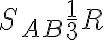 S_{AB}\frac{1}{3} R