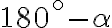180^\circ-\alpha