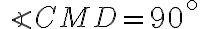 \angle CMD = 90^{\circ}