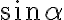 sin\alpha