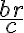 \frac{br}{c}